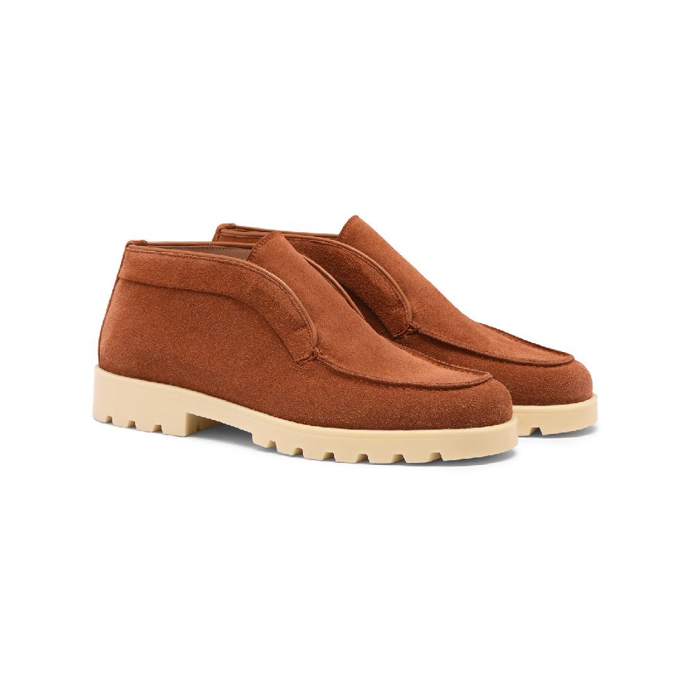 Santoni Stivaletto desert da donna in suede arancione Spedizione Gratuita