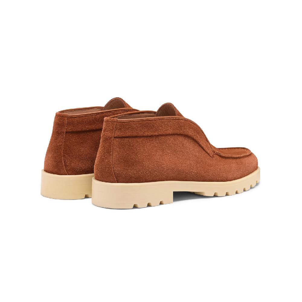 Santoni Stivaletto desert da donna in suede arancione Spedizione Gratuita