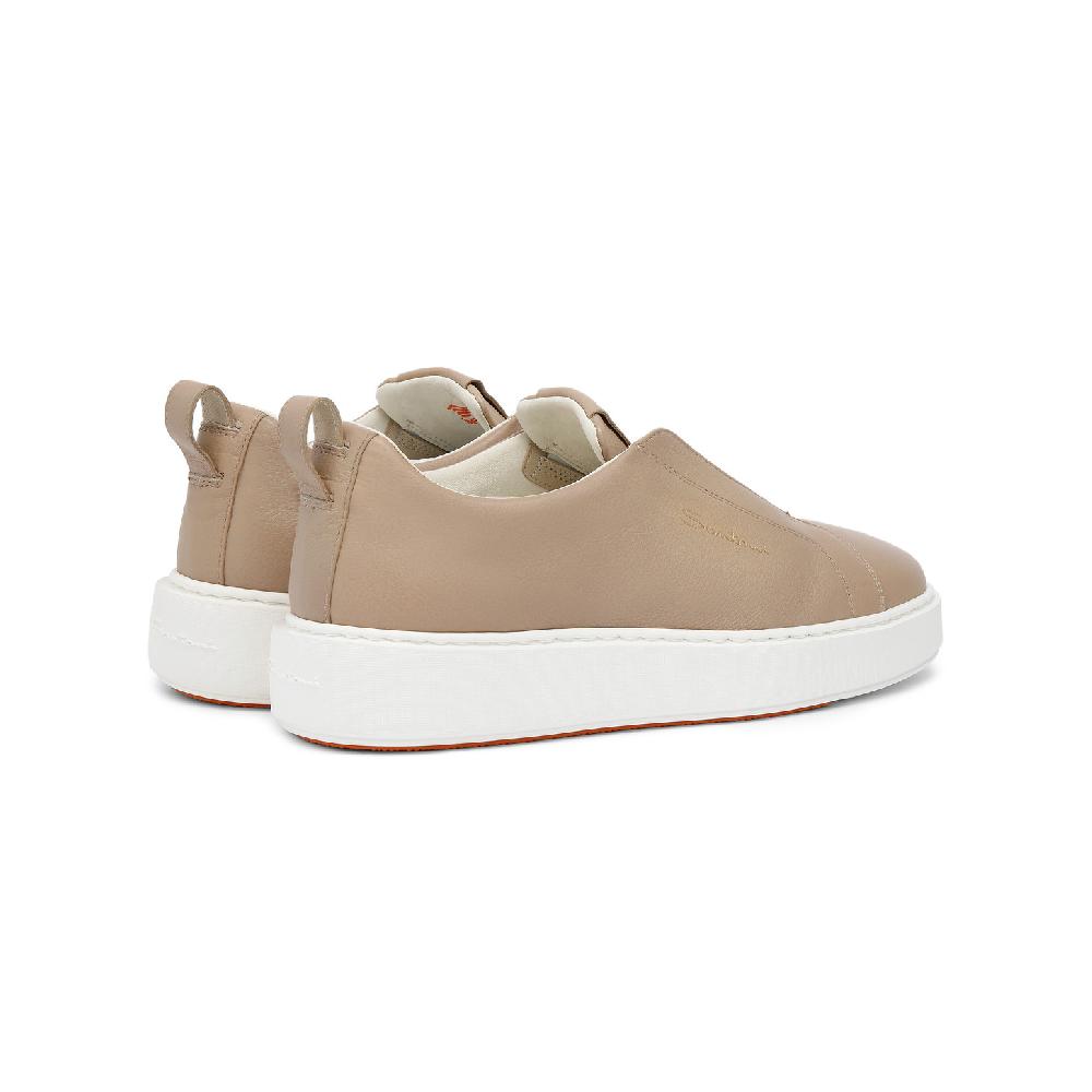Santoni Sneaker slip-on da donna in pelle rosa Pezzi Unici