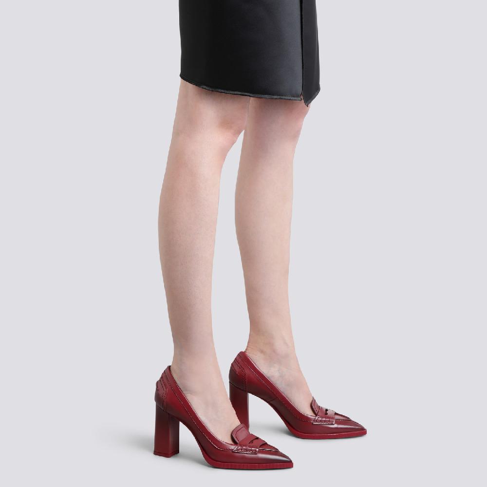 Santoni Décolletés tacco alto da donna in pelle rossa Fino Al -60%
