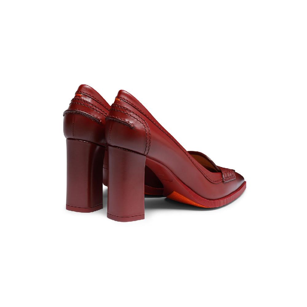 Santoni Décolletés tacco alto da donna in pelle rossa Fino Al -60%
