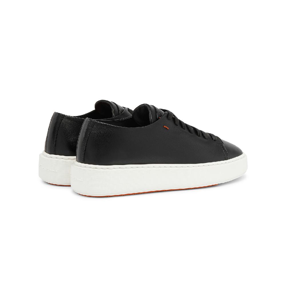 Santoni Sneaker da donna in pelle nera Prezzo Ridotto