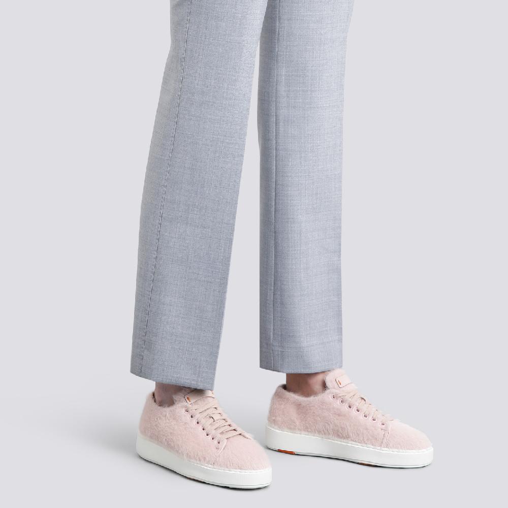 Santoni Sneaker da donna in lana rosa Novità