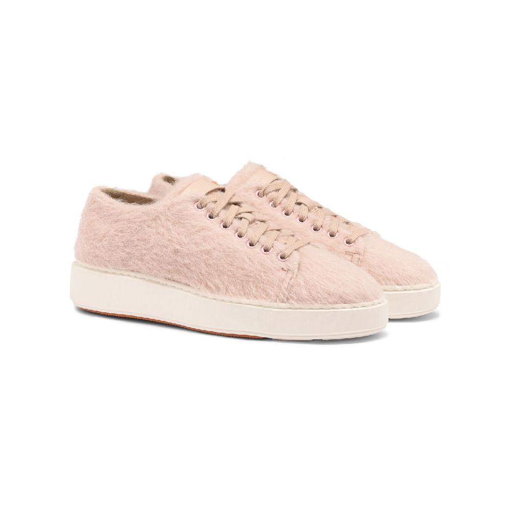 Santoni Sneaker da donna in lana rosa Novità