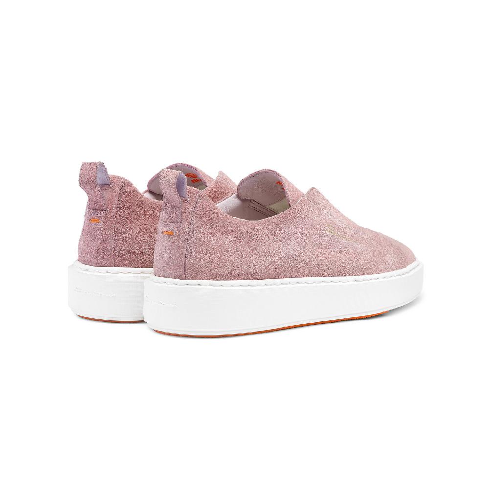 Santoni Sneaker slip-on da donna in suede rosa Italy