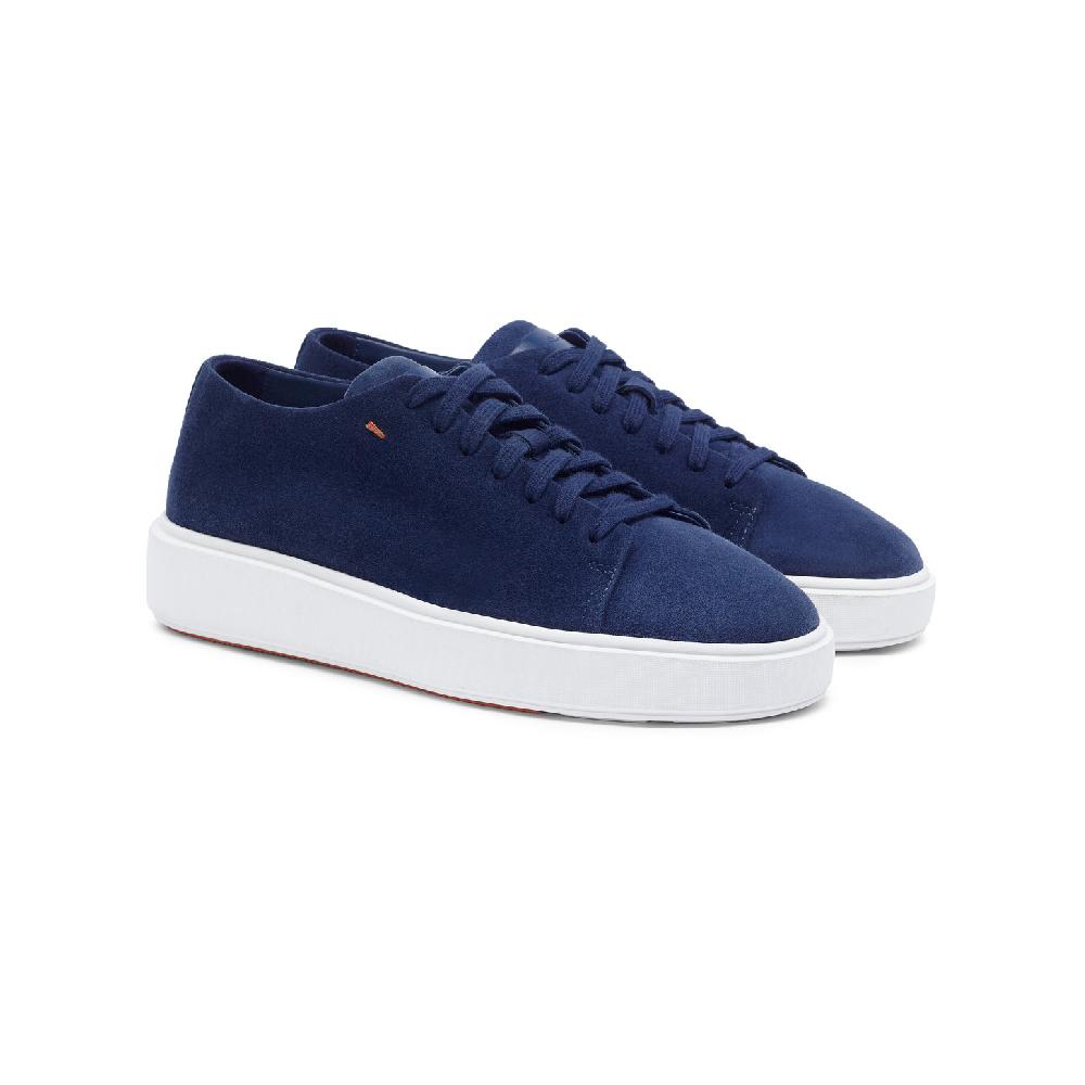 Santoni Sneaker da donna in suede blu 2025