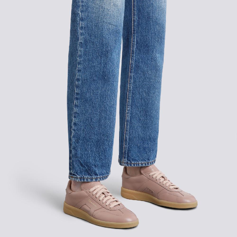 Santoni Sneaker DBS Oly da donna in pelle bottalata rosa Soddisfazione Garantita