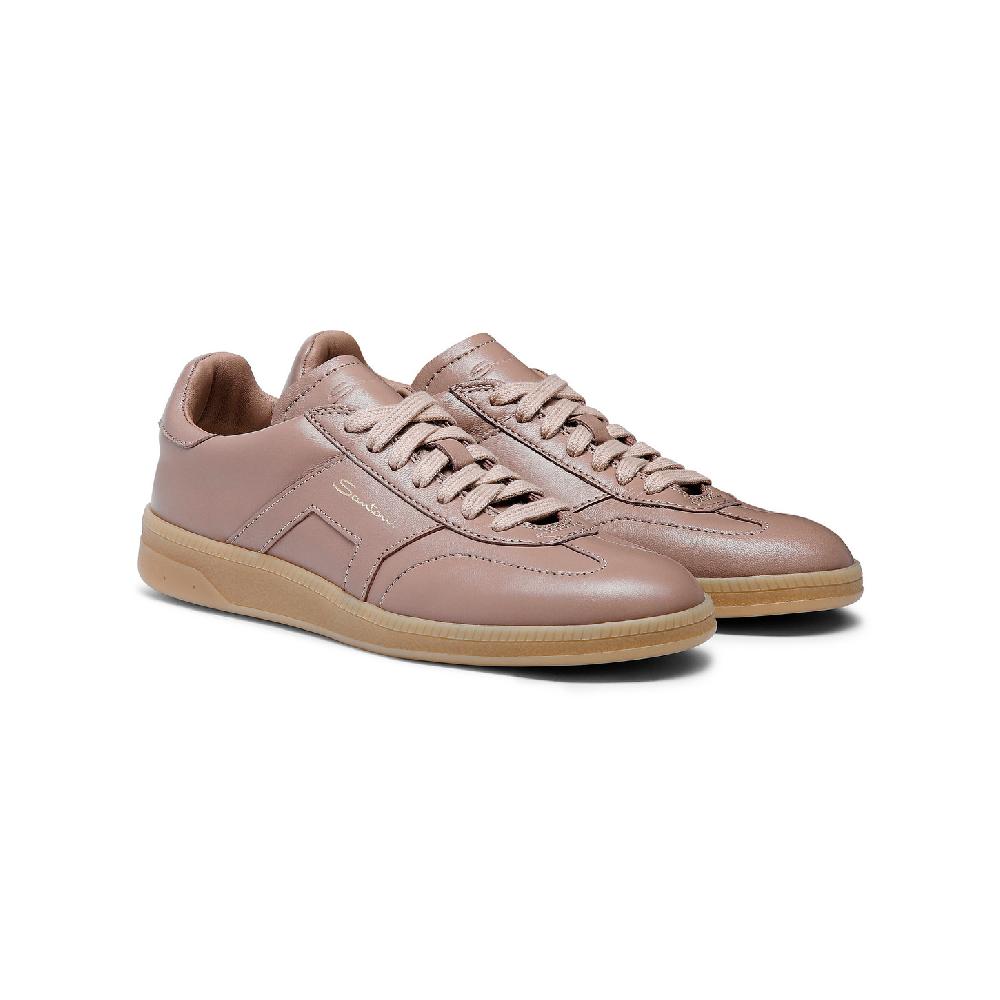 Santoni Sneaker DBS Oly da donna in pelle bottalata rosa Soddisfazione Garantita