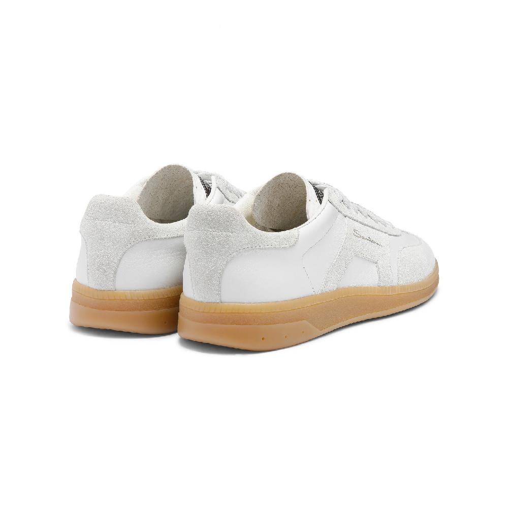 Santoni Sneaker DBS Oly da donna in pelle bottalata bianca Qualità Garantita