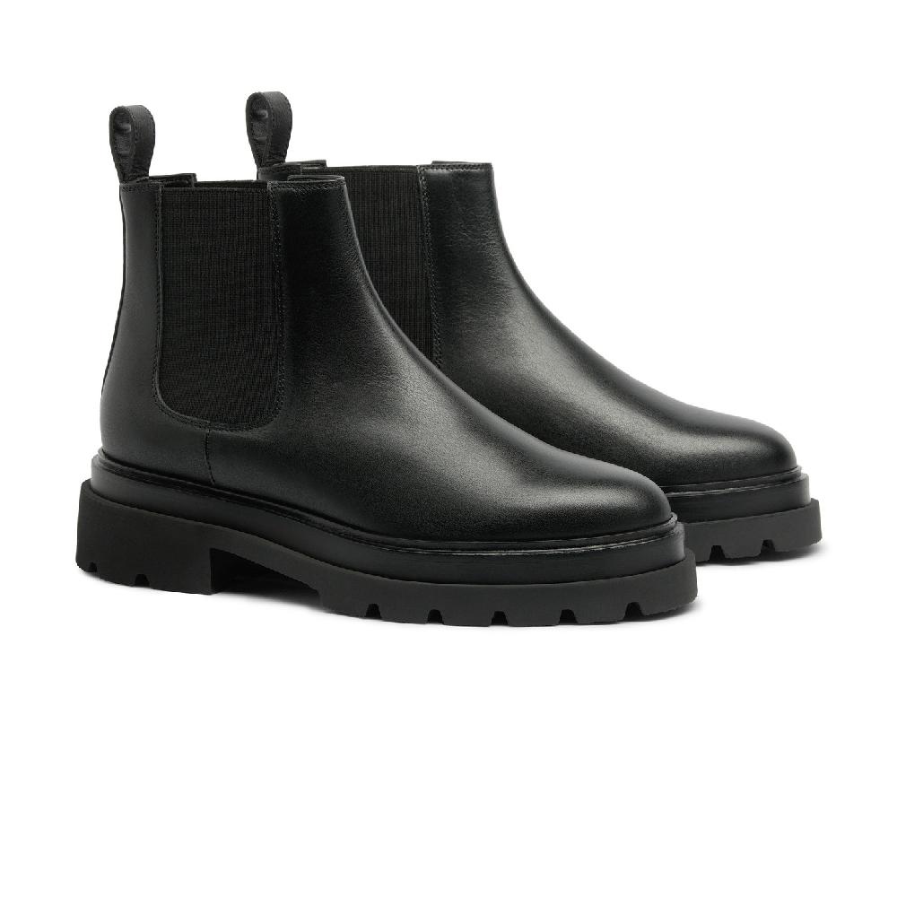 Santoni Stivaletto chelsea da donna in pelle nera Consegna Veloce