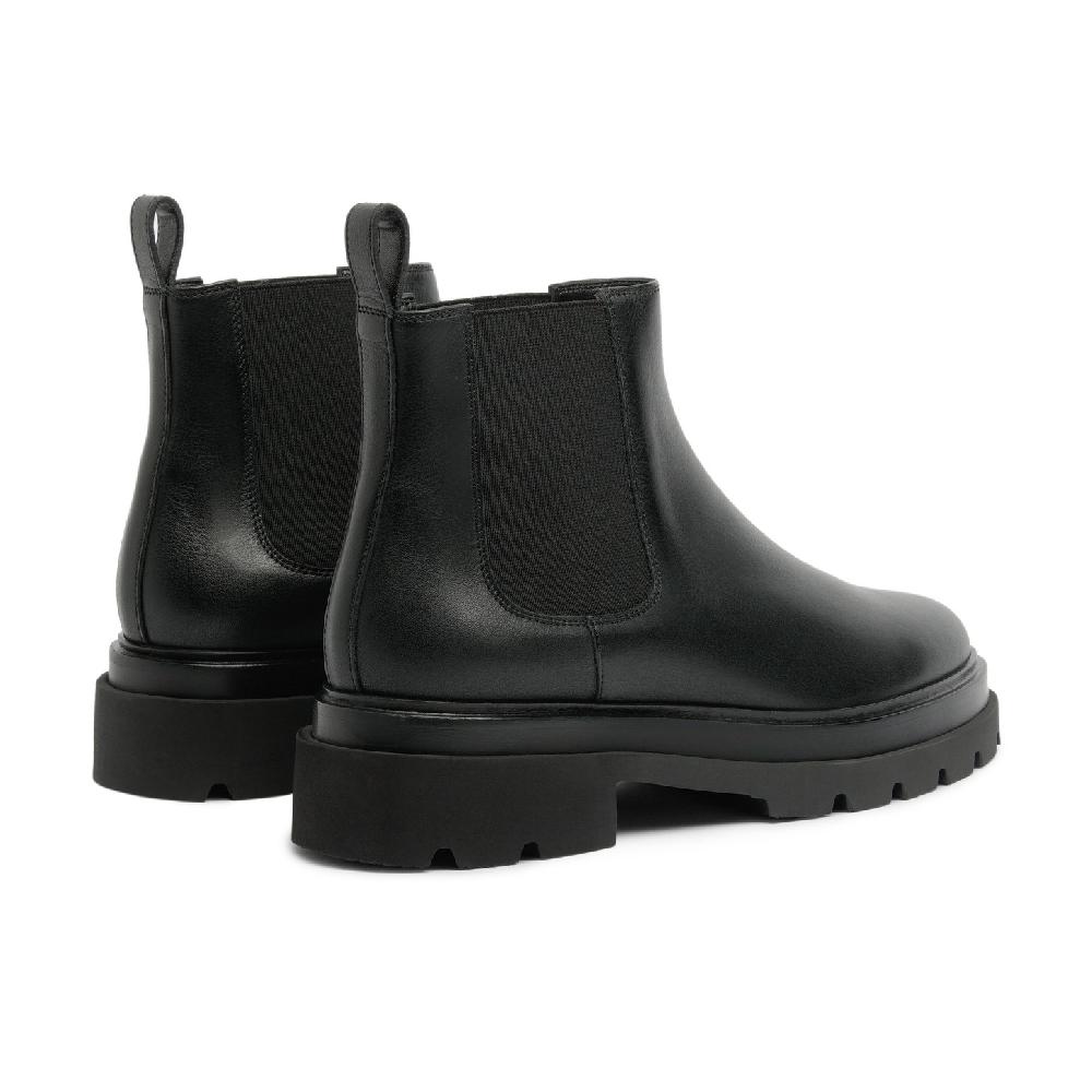 Santoni Stivaletto chelsea da donna in pelle nera Consegna Veloce