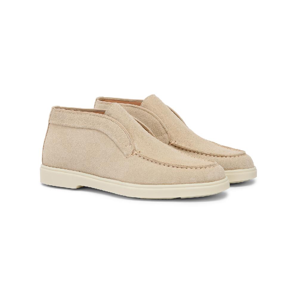 Santoni Stivaletto desert da donna in suede rosa Shopping Online
