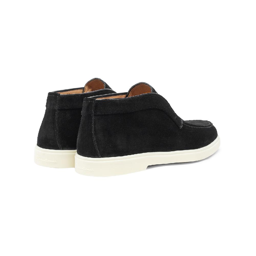 Santoni Stivaletto desert da donna in suede nero I Più Venduti