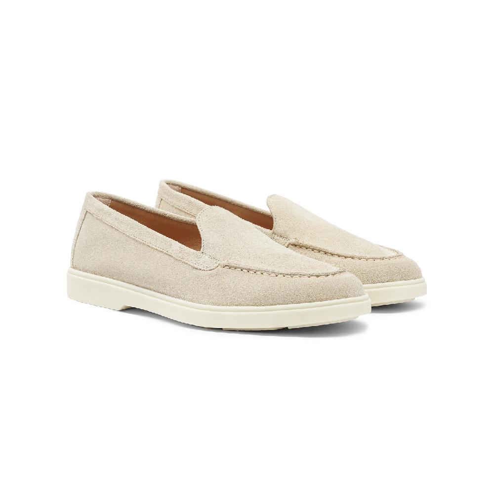 Santoni Mocassino da donna in suede rosa Vendite Flash