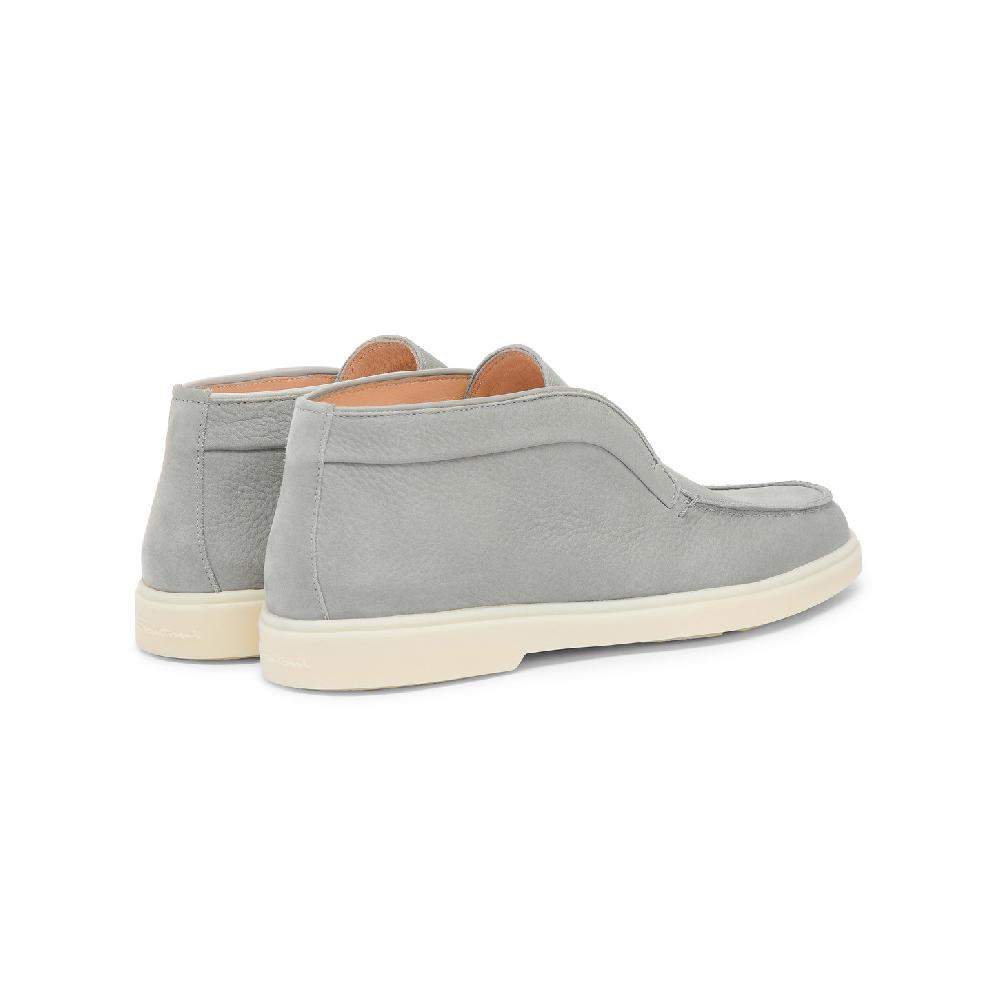 Santoni Stivaletto desert da donna in nabuk grigio Negozio