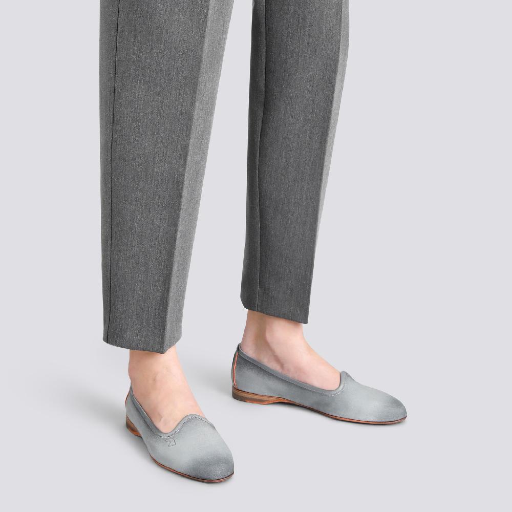 Santoni Mocassino da donna in suede azzurro Vendite Flash