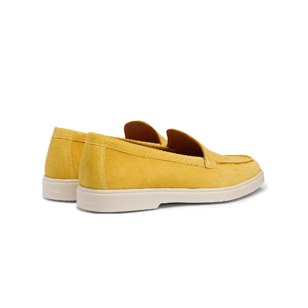 Santoni Mocassino da donna in suede giallo 2025