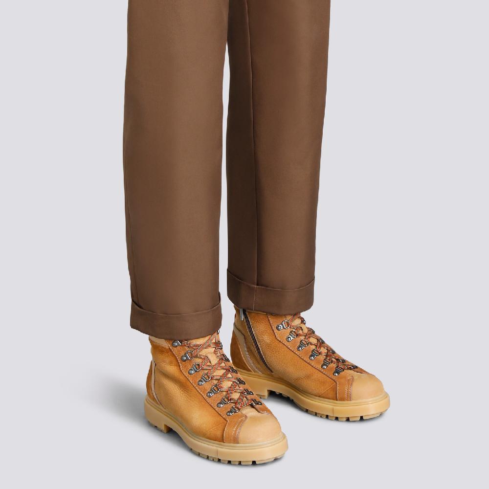 Santoni Scarponcino da montagna da uomo in nabuk marrone Saldi