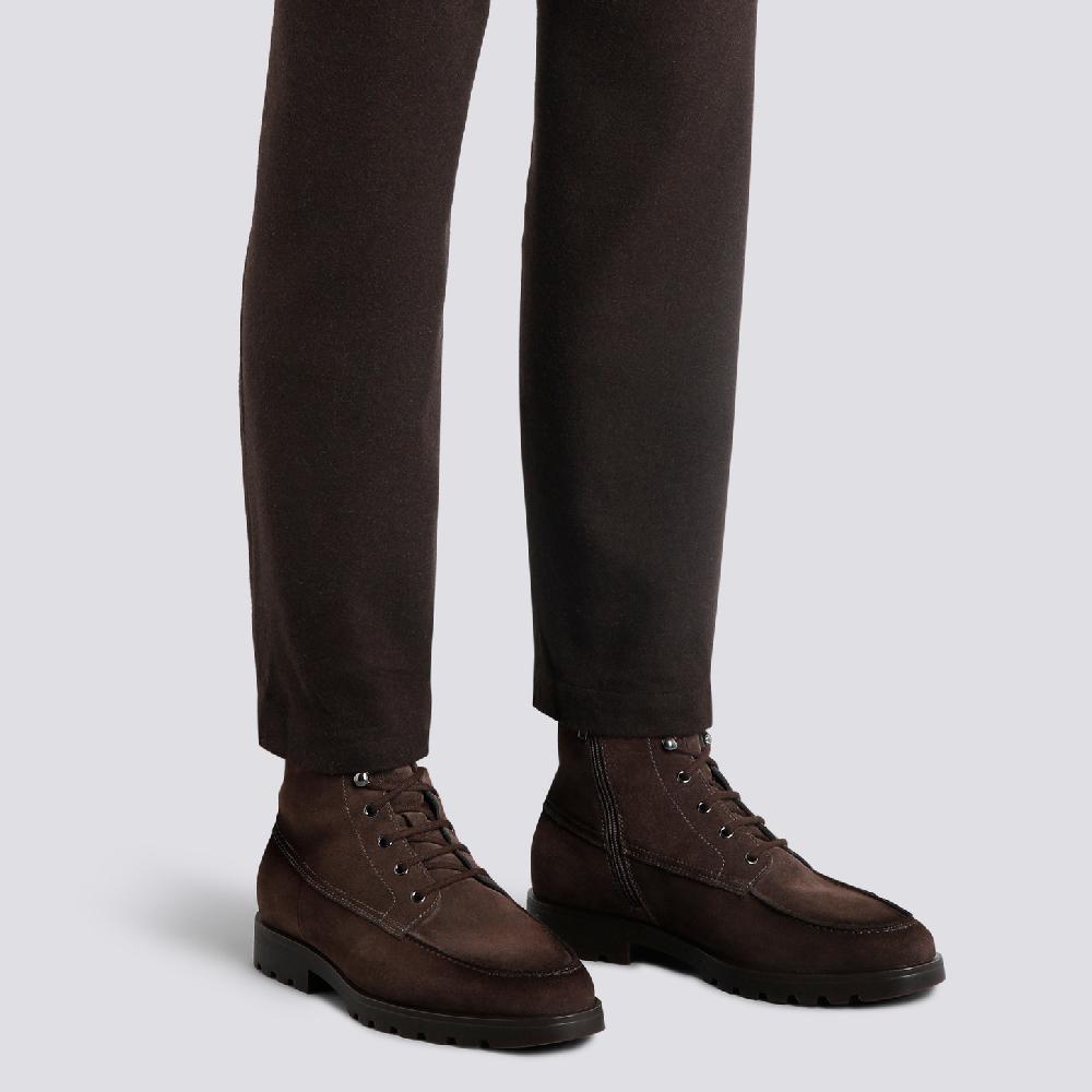 Santoni Stivaletto da uomo in suede testa di moro Hotsell
