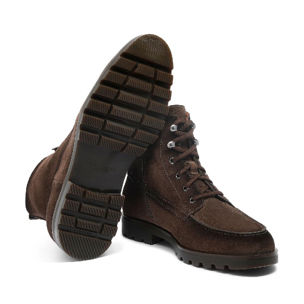 Santoni Stivaletto da uomo in suede testa di moro Hotsell