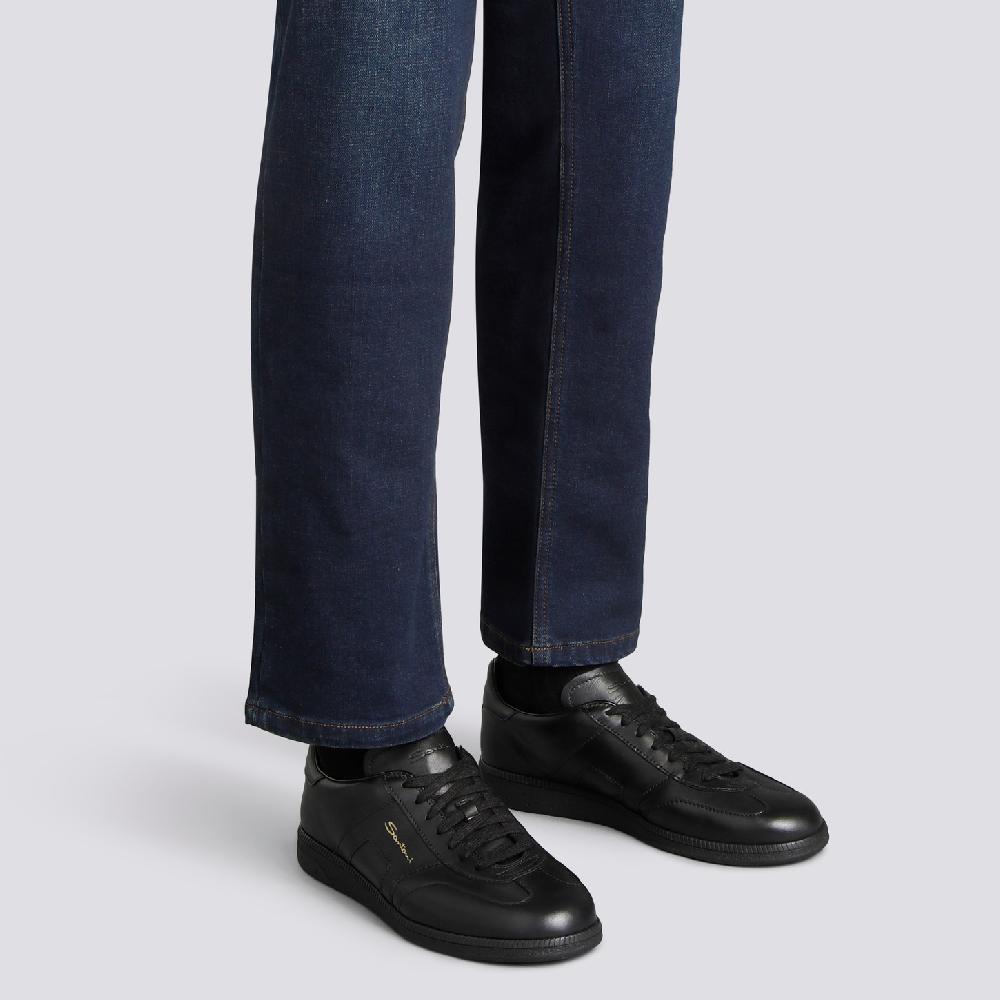 Santoni Sneaker DBS Oly da uomo in pelle nera Soddisfazione Garantita