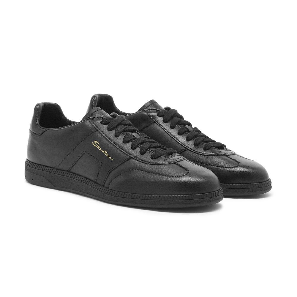 Santoni Sneaker DBS Oly da uomo in pelle nera Soddisfazione Garantita