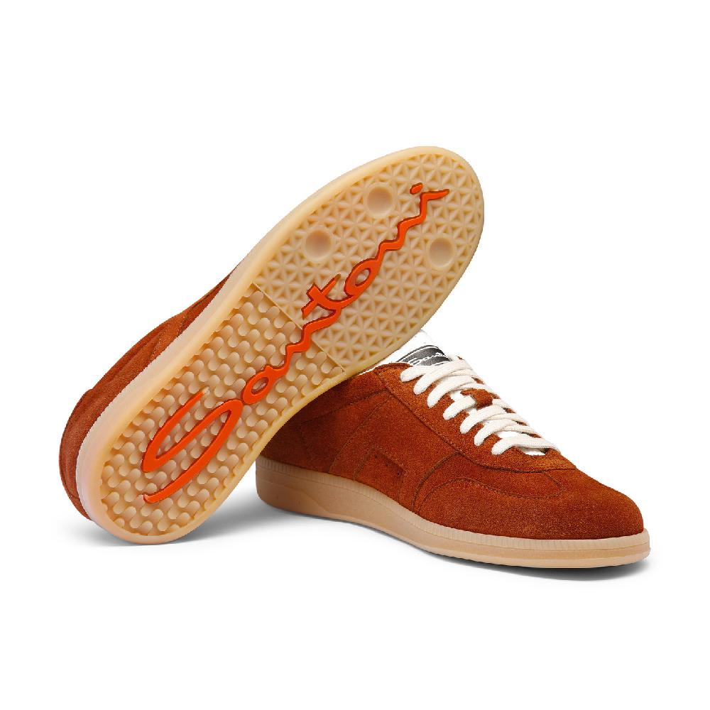 Santoni Sneaker DBS Oly da uomo in suede marrone Promozione