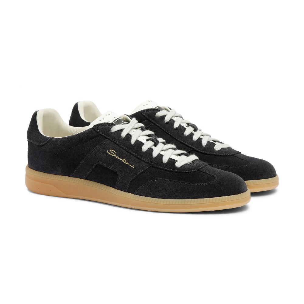 Santoni DBS Oly sneaker da uomo in suede blu Hotsell