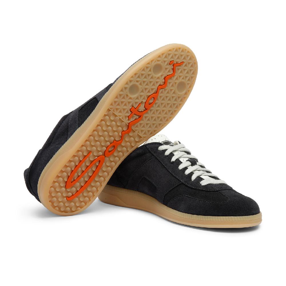Santoni DBS Oly sneaker da uomo in suede blu Hotsell