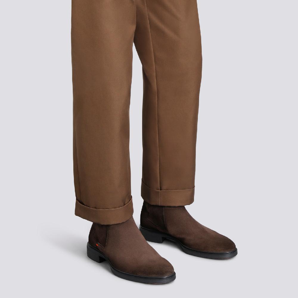 Santoni Stivaletto Easy da uomo in suede testa di moro Italy