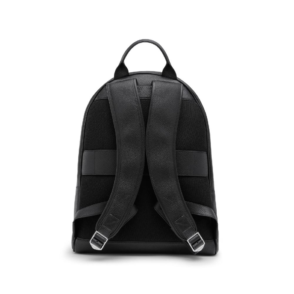Santoni Zaino in pelle bottalata nera Convenienza