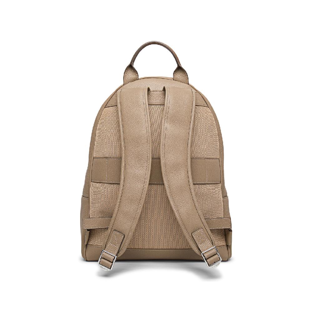 Santoni Zaino in pelle bottalata beige Presa
