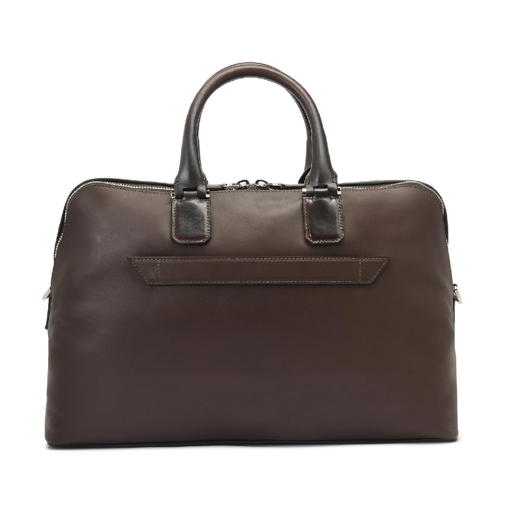 Santoni Borsa porta pc in pelle marrone Online