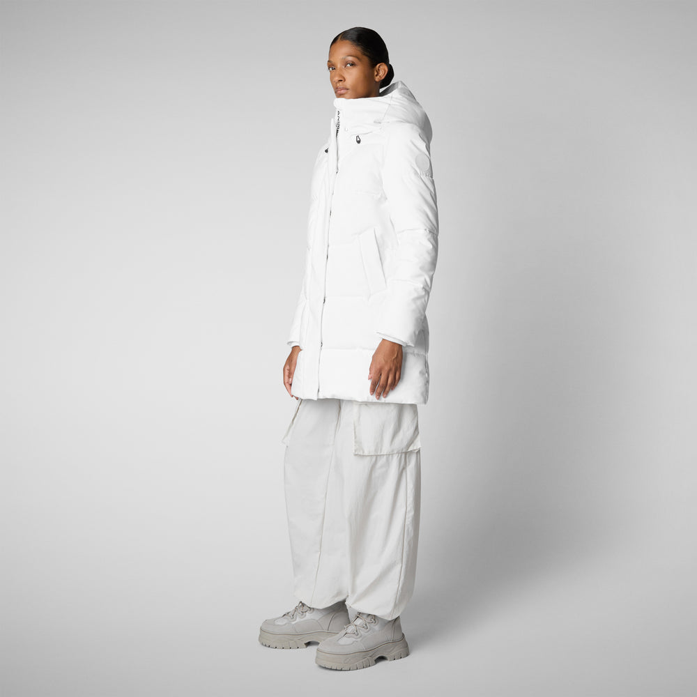 Save the duck PARKA DONNA CON CAPPUCCIO BETHANY WHITE Fino Al -60%
