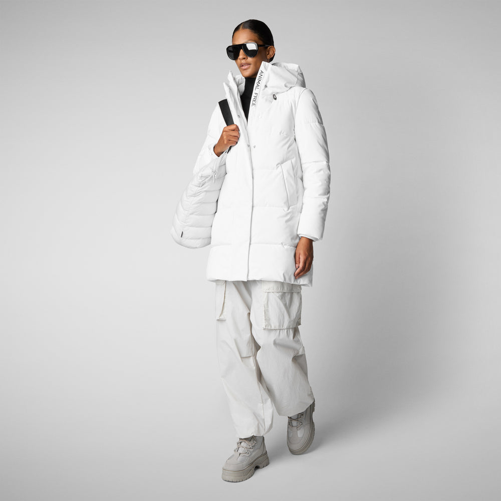 Save the duck PARKA DONNA CON CAPPUCCIO BETHANY WHITE Fino Al -60%