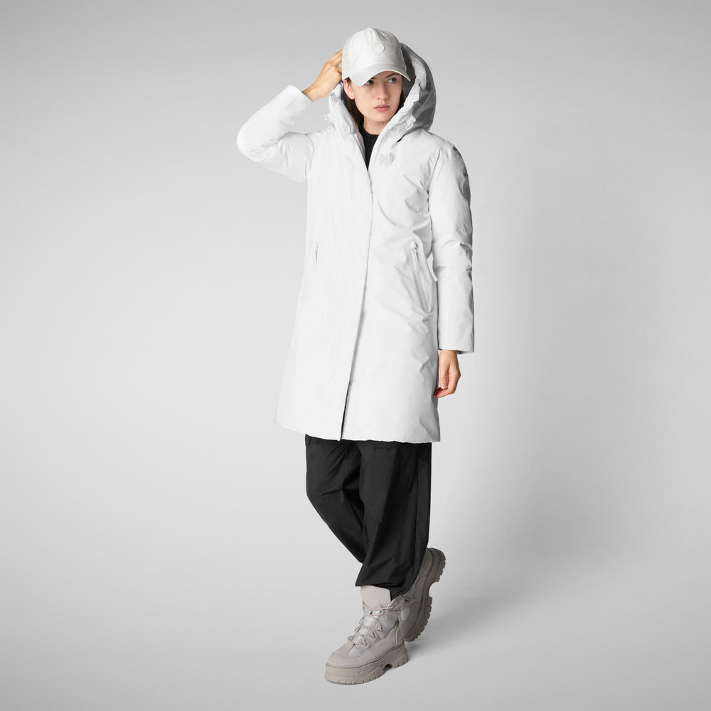 Save the duck PARKA CON CAPPUCCIO DONNA YUA WHITE Sottocosto