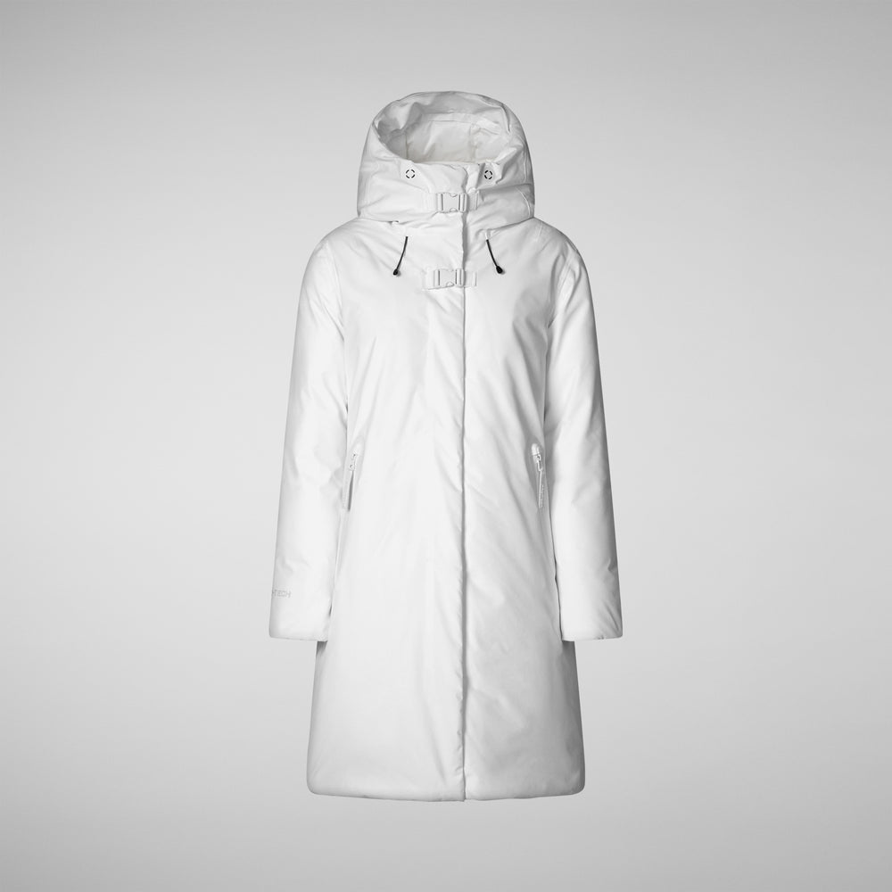 Save the duck PARKA CON CAPPUCCIO DONNA YUA WHITE Sottocosto