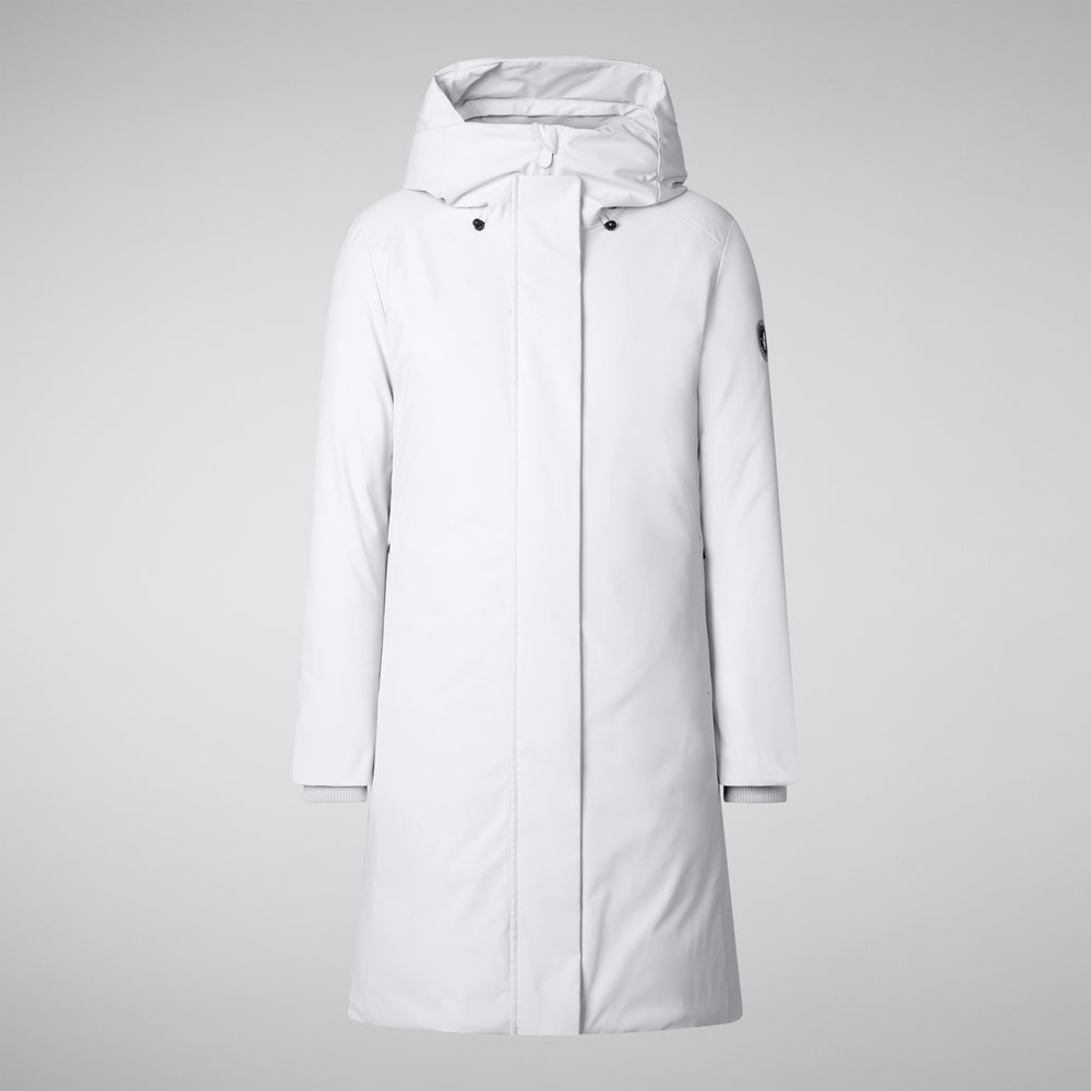 Save the duck PARKA DONNA CON CAPPUCCIO SIENNA GRIGIO NEBBIA Spedizione Gratuita