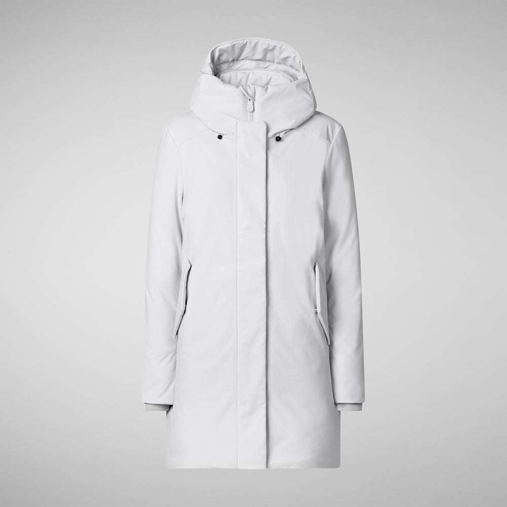 Save the duck PARKA DONNA CON CAPPUCCIO NELLIE GRIGIO NEBBIA Pezzi Unici
