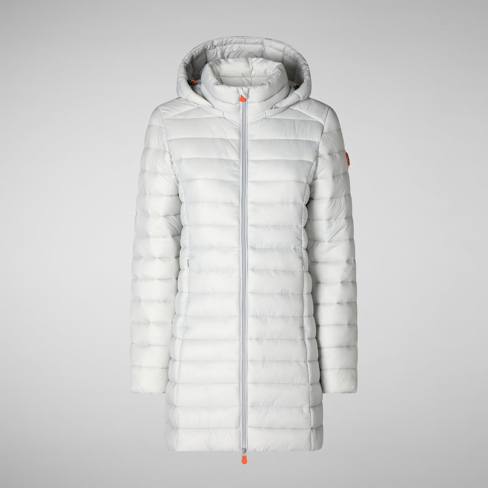 Save the duck PIUMINO ANIMAL FREE CON CAPPUCCIO DONNA CAROL GRIGIO GHIACCIO Acquista Ora