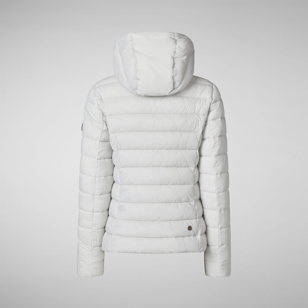 Save the duck PIUMINO ANIMAL FREE CON CAPPUCCIO DONNA AMELIE GRIGIO NEBBIA Promozione Limitata