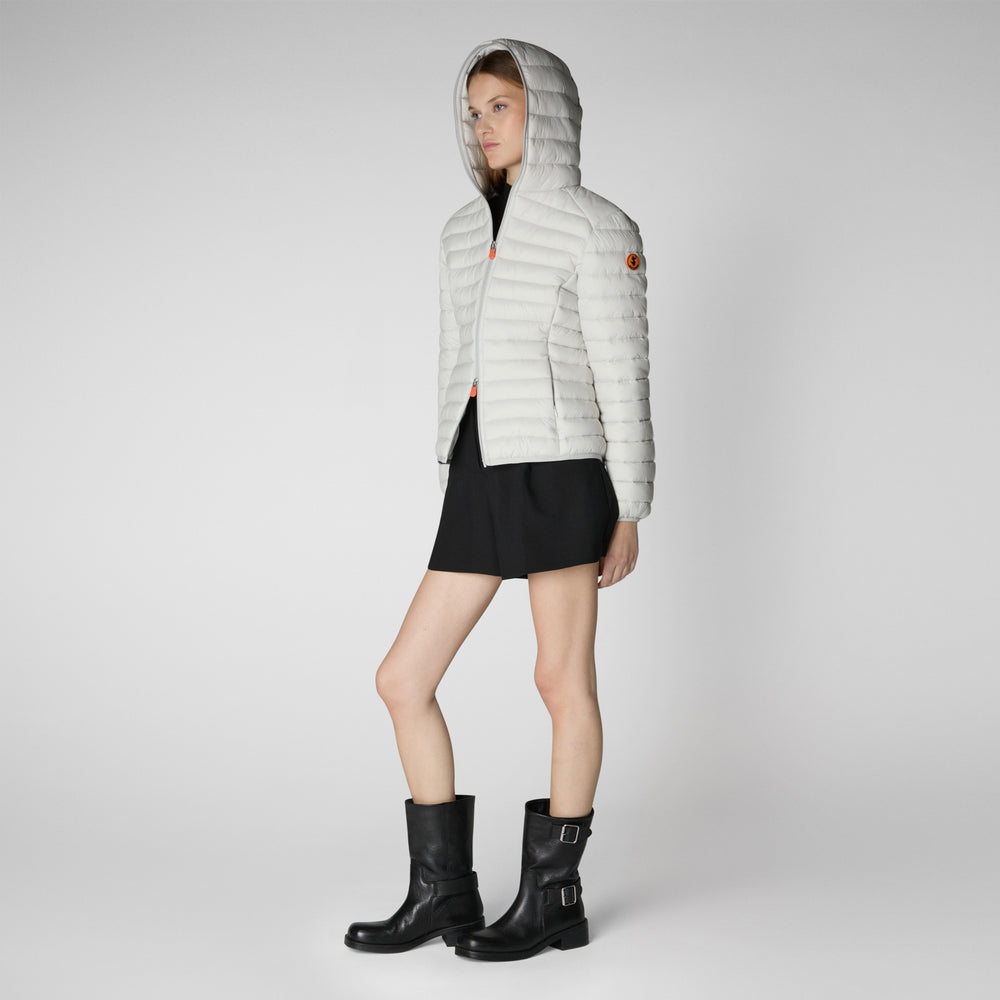 Save the duck PIUMINO ANIMAL FREE CON CAPPUCCIO DONNA DAISY GRIGIO GHIACCIO Shopping Online