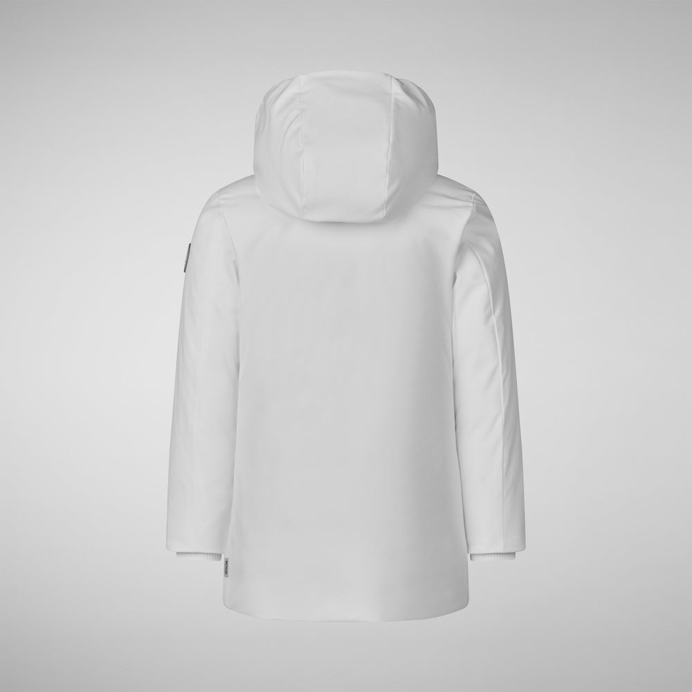 Save the duck PARKA CON CAPPUCCIO BAMBINA ALLY WHITE Sottocosto