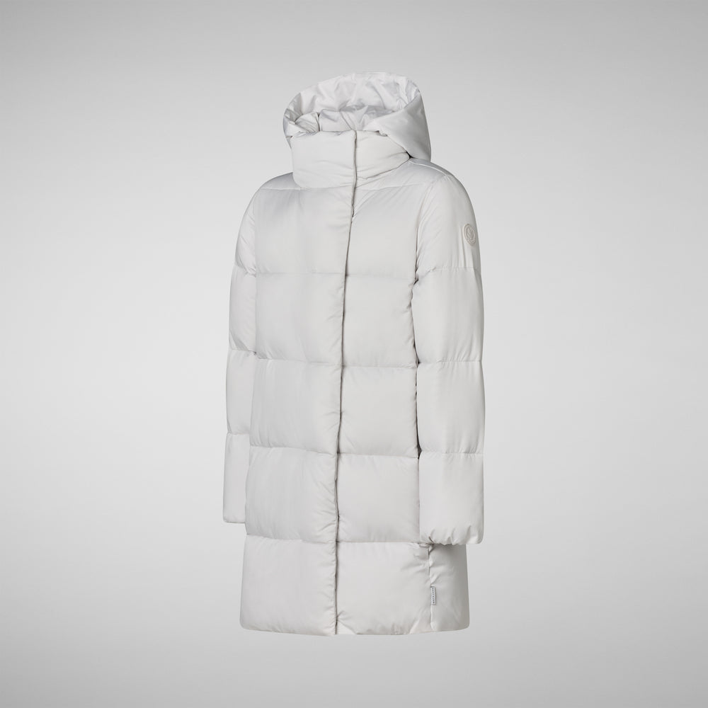 Save the duck PIUMINO ANIMAL FREE CON CAPPUCCIO BAMBINA DOROTHEA GRIGIO NEBBIA Outlet