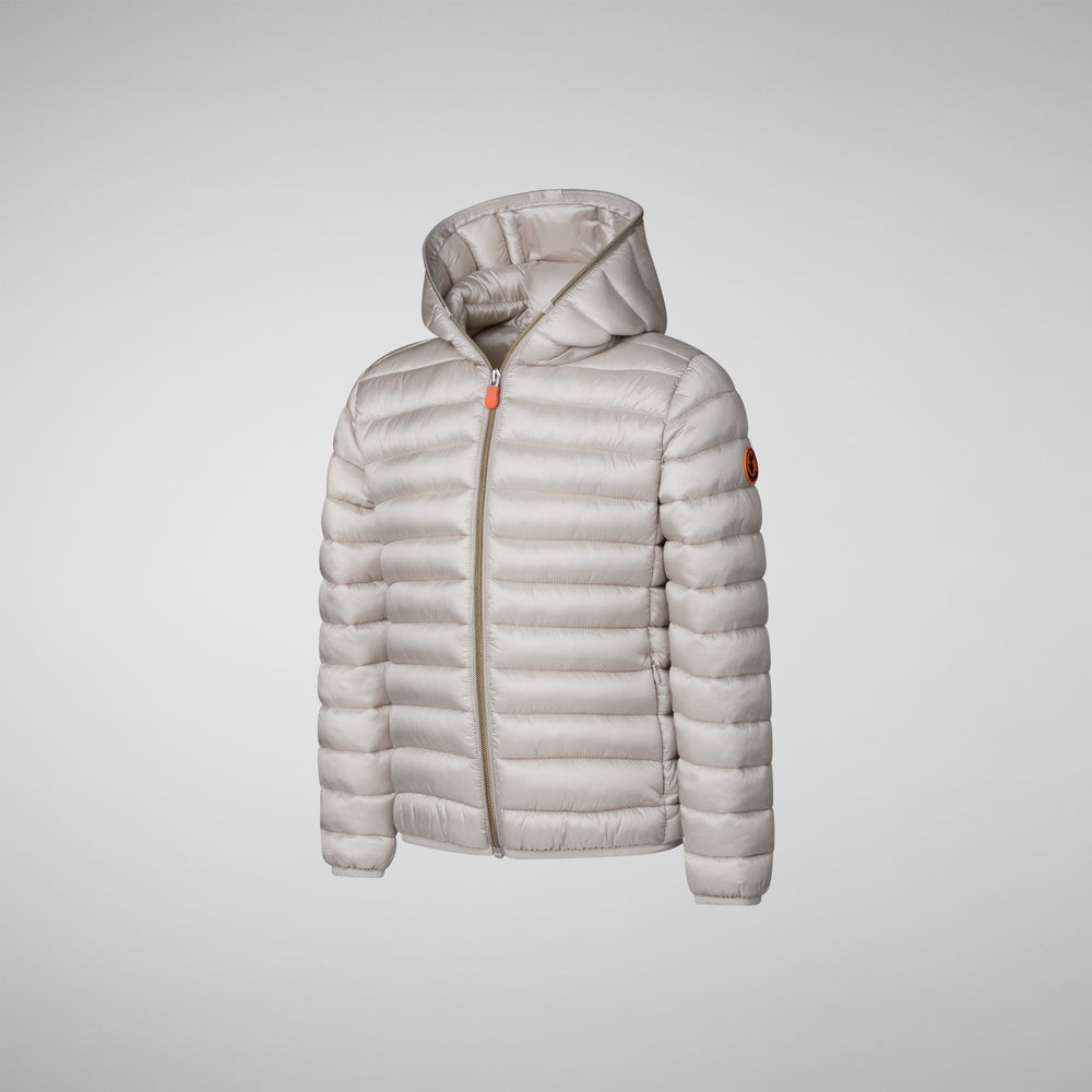 Save the duck PIUMINO ANIMAL FREE BAMBINA IRIS RAINY BEIGE Saldi