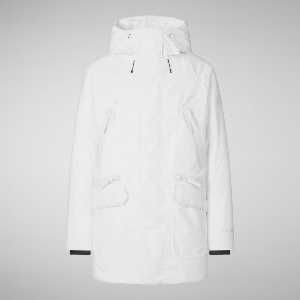 Save the duck PARKA UOMO HARVEY IN WHITE Vendita Calda