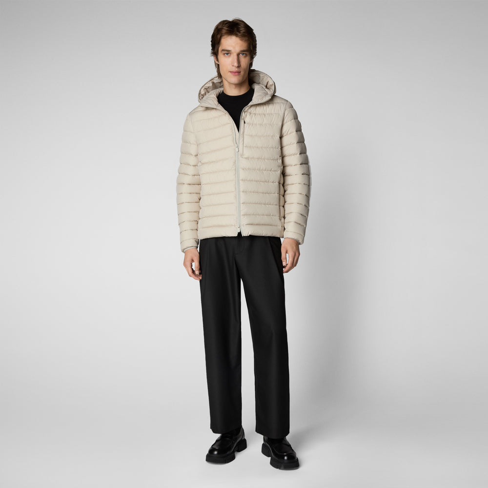 Save the duck PIUMINO UOMO JUNCUS RAINY BEIGE Nuova