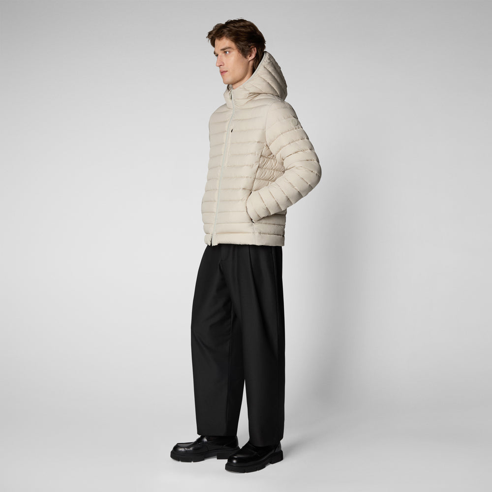 Save the duck PIUMINO UOMO JUNCUS RAINY BEIGE Nuova