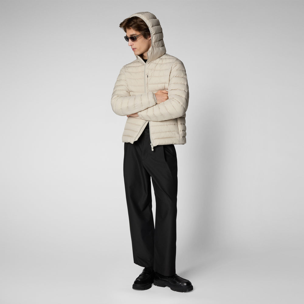 Save the duck PIUMINO UOMO JUNCUS RAINY BEIGE Nuova