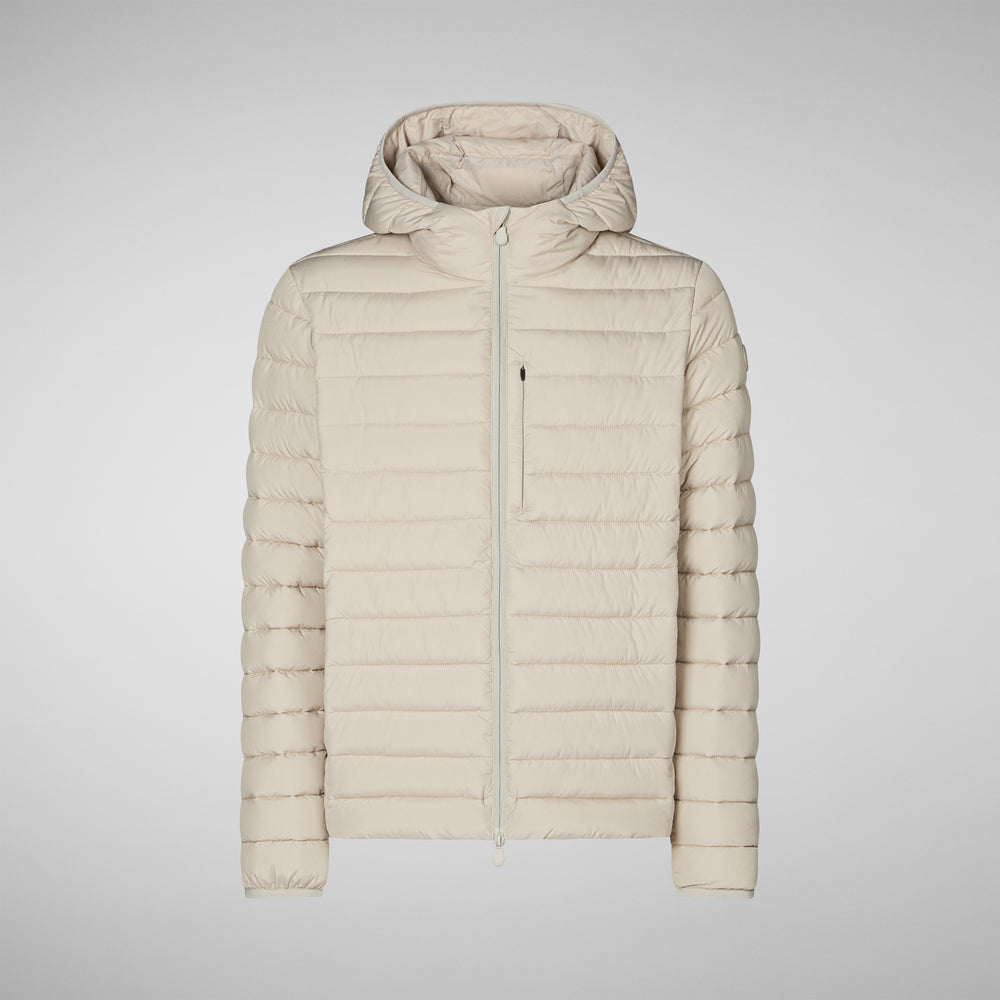 Save the duck PIUMINO UOMO JUNCUS RAINY BEIGE Nuova